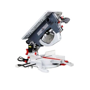 <span class=keywords><strong>Scie</strong></span> à <span class=keywords><strong>onglet</strong></span> double biseau avec guide circulaire, table de coupe en aluminium, 220V, pour coupe longue de bois, moteur horizontal - Product Image 1