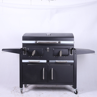 Acier Coupe-Vent Barbecue Rectangle Simple Hauteur Réglable Rotatif Tournant Bbq Grill Écran Rack