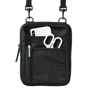 Bolso Bandolera Negro para Hombre, Bolso Mensajero Pequeño, Bolso de Hombro para Regalo 2026 OEM, Bolso de Hombro Impermeable con Portaplumas - Product Image 1
