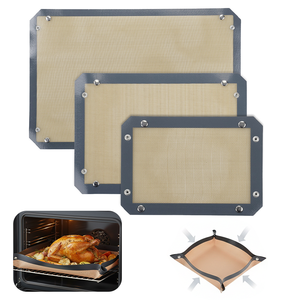 Silicone Baking Mat with Anti-Spill Buttons Heat Resistance Dishwasher Safe Non-Toxic for <b>Oven</b> Use - Product Image 1
