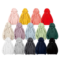 Sudaderas con capucha lisas personalizadas Unisex de alta calidad Streetwear Heavyweight 100% algodón Sudadera con capucha en blanco de gran tamaño Sudaderas con capucha de talla grande para hombres