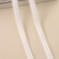 Sangle élastique en nylon jacquard pour soutien-gorge de yoga, ceinture en tissu pelucheux, sangle de couture pour vêtements, bande extensible en picot