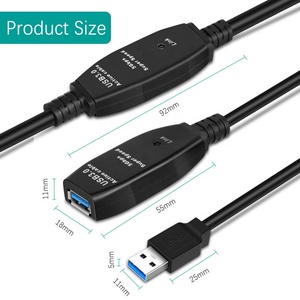 Cable de extensión USB3.0 con amplificador conectado a la impresora de ordenador, cable de extensión de ratón, teclado U <span class=keywords><strong>disk</strong></span> - Product Image 6