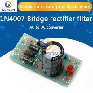 AC DC güç dönüşüm modülü 1N4007 tam köprü doğrultucu filtre 12V 1A AC DC dönüştürücü