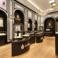 Sundo - Conception personnalisée d'éclairage LED pour magasin de montres - Design d'intérieur moderne et luxueux - Vitrine d'exposition pour toute la gamme de montres