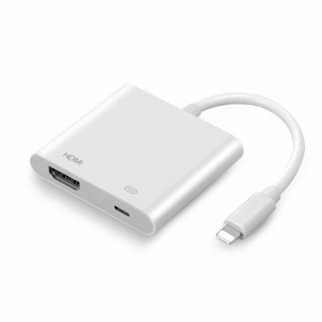 8 PIN 1080P Digital AV to HDTV Adapter with Charging Port HDTV Adapter for iPhone HDTV Converter