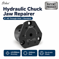 Outil de rectification de mâchoires souples pour tour CNC, 6 pouces, pour mâchoires de mandrin hydraulique magnétique pneumatique, alésage 46 mm, haute précision 0,008 mm