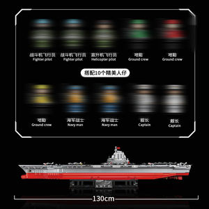 20313 Military Battleship Warship aircraft carrier 003 Model Kit mattoni fai da te Puzzle creativo per bambini altri giocattoli a blocchi - Product Image 5
