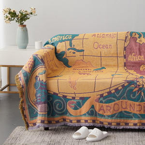 Hoogwaardige Jacquard Geweven Dekens Voor Camping Gebreide Worp Deken Met Unieke Patronen Ab Zijkanten Bohemian Tapijt - Product Image 3