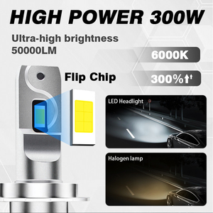 Phare de voiture LED F3S Pro haute luminosité Canbus 300W 50000LM IP68 6000K lumière <span class=keywords><strong>blanche</strong></span> H1 H7 H4 9005 9006 - Product Image 3