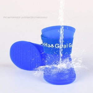 Su geçirmez silikon yağmur çizmeleri Pet köpek kauçuk yağmur ayakkabıları fabrika fiyatı ile - Product Image 2