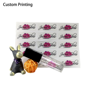 Autocollant brillant adhésif personnalisé pour rouge à lèvres autocollants imperméables pour produits en PET pour cosmétiques fabricant de marque privée pour parfum et teinte pour les lèvres - Product Image 6