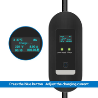 DIBOEV 32A Level GBT CCS 2 AC Ev Charger 7KW EVSE écran liquide affichage chargeurs de voiture électrique Type2 Portable Ev Charger