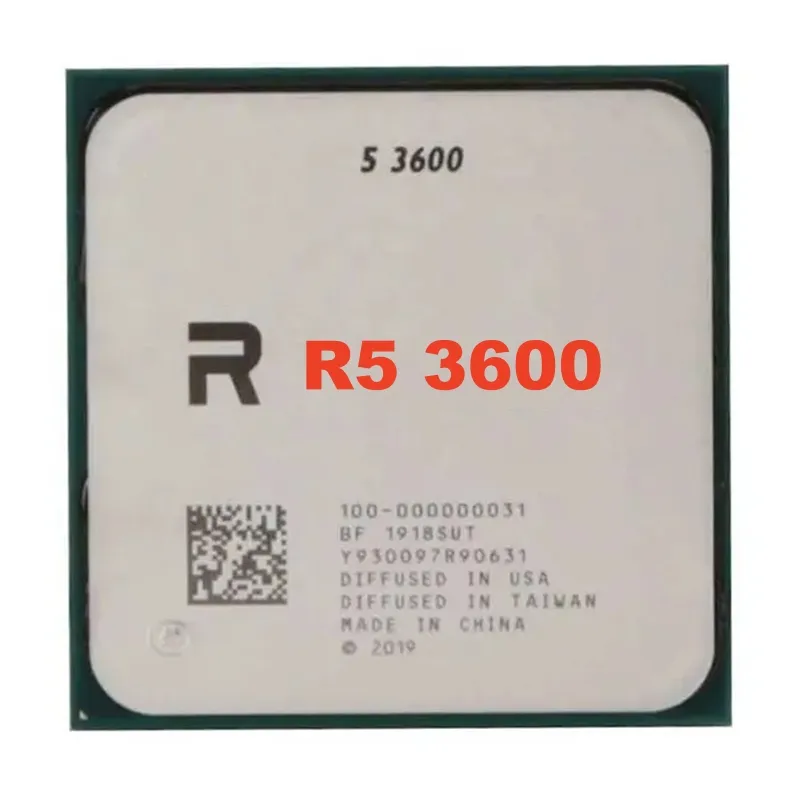 Good price R5 3600 CPU 6cores 32MB 3.6GHz 7NM 65W Socket AM4 Server CPU R5 3600 CPU high performance