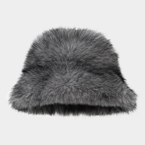Sombrero de Pescador de Piel Sintética con Borde Ancho y Felpa para Mujer, Gorro de Invierno Cálido - Product Image 3