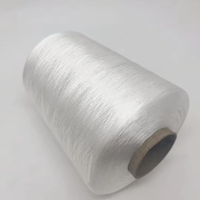 Hilo de Coser de Poliéster 100% de Alta Calidad y Tenacidad, 1 kg/rollo, Hilo para Bordar, Hilo para Puntada Invisible, 75D/2, Color Blanco Teñido