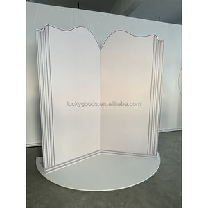 BJ250025-25 Luckygoods Nouveauté 2025 – Toile de fond de scène personnalisée en PVC blanc pour événements de mariage, design chapitre - Product Image 2