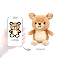 Peluche personnalisée design original mascotte de dessin animé cerf peluche animaux en peluche personnalisée jouet