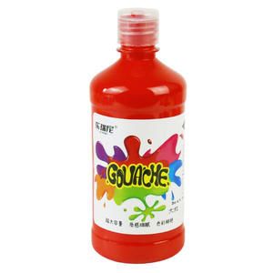 Minghua 500ml 24 <span class=keywords><strong>couleurs</strong></span> <span class=keywords><strong>Gouache</strong></span> peinture costume lavable blanc Pigment moyen pour les élèves du primaire pour toile - Product Image 1
