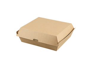 Boîte à hamburger en carton ondulé, support OEM/ODM, prix bas, impression de logo personnalisée, boîte alimentaire en papier kraft, écologique, grossiste - Product Image 6