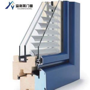 Volets en verre double vitrage trempé Low-E de haute qualité avec persiennes isolées pour usage hôtelier, design contemporain en alliage d'aluminium - Product Image 3