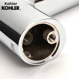 อ่างล้างหน้าแบบรูเดียว รุ่นโมเดิร์น น้ำร้อนน้ำเย็น สำหรับห้องน้ำ รุ่น K-R72312T-4-Cp ผลิตจากทองเหลือง - Product Image 3