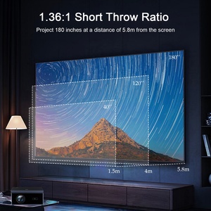 Proyector WiFi para Cine en Casa con Sistema Google-TV, LCD LED 4K HD 1080P, Keystone con Enfoque Automático y Totalmente Sellado, X80 GTV Personalizado de Fábrica OEM - Product Image 2