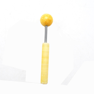 Boule de massage en topaze jade 100% naturelle, masseur manuel pour le corps, pour soulager les douleurs musculaires et la libération myofasciale, outil de récupération physique - Product Image 1