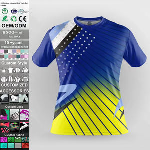 T-shirt de sport d'été unisexe en tricot 100 % coton à séchage rapide, coupe classique, pour le tennis de table - Product Image 5