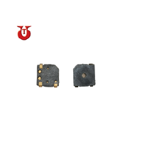 SMD Magnetic Buzzer 6.5mm Black Rectangular With Gold Terminals For Alarms And Sirens