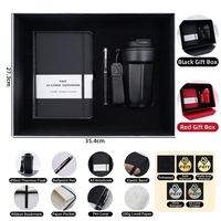 Coffret Cadeau Tendance 2026-2027 : Carnet en Cuir A5 avec Bouteille Isotherme 450ml et Stylo – Idéal pour Étudiants et Cadeaux d'Affaires