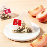 Thé aux pêches certifié ISO de qualité supérieure, directement de l'usine de Bozhou, mélange de fruits naturels, sans sucre, sans caféine, en sachets