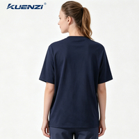 Kuenzi T-shirt décontracté en coton mercerisé 200 fils, tricoté uni, sensation fraîche, lavable en machine, coupe classique, manches courtes, anti-boulochage