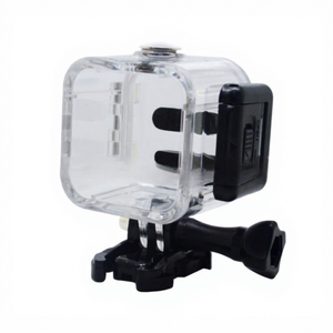 Boîtier étanche pour <span class=keywords><strong>GoPro</strong></span> <span class=keywords><strong>Hero</strong></span> <span class=keywords><strong>4</strong></span>/5 Session, boîtier de protection en acrylique hautement transparent avec base et accessoires de fixation - Product Image 4
