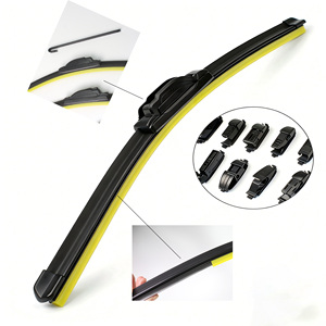 Escobillas Limpiaparabrisas de Repuesto YIKE, Escobillas de Goma Natural sin Estructura, Compatibles con el 99% de los Autos y SUVs, Adaptadores Multifuncionales <span class=keywords><strong>JAZZ</strong></span> - Product Image 2