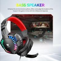 Penjualan Pabrik T-WOLF H120 Headphone Gaming Berkabel Over-Ear dengan Pembatalan Kebisingan Aktif (ANC) Headset Stereo Tahan Air dengan Mikrofon untuk PC.