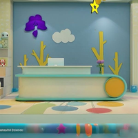 Vente à chaud Réception moderne simple et pratique Petit comptoir de réception pour enfants