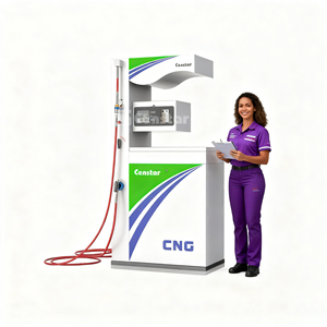Estación de Repostaje de GNC Montada sobre Plataforma Censtar |   Solución Todo en Uno con Compresor, Almacenamiento y Dispensador - Product Image 2