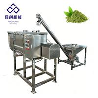 Mélangeur horizontal à spirale en acier inoxydable 500kg 1000kg 2000kg pour poudre sèche, son de blé, prémélange de maïs et mini-aliments