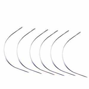12 aiguilles courbées de type C de 9 cm de long <span class=keywords><strong>pour</strong></span> tissage de <span class=keywords><strong>cheveux</strong></span>, aiguilles à coudre <span class=keywords><strong>pour</strong></span> extensions de <span class=keywords><strong>cheveux</strong></span>, petit paquet ordinaire - Product Image 1