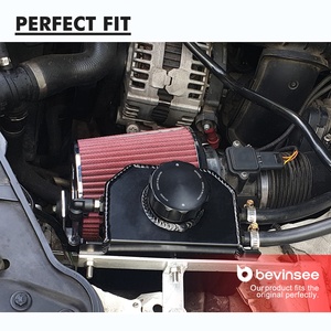 Bevinsee Universal Aluminio 1L Radiador Recuperación de desbordamiento Botella de agua Tanque de aceite refrigerante - Product Image 2