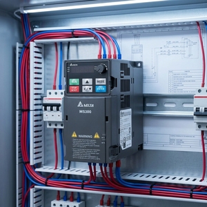 VFD7A5MS21AFSAA MS300 2HP 230V 1PH AC ตัวกรองในตัวไดรฟ์ VFD การควบคุม VFD7A5MS21AFSAA ใหม่ VFD7A5MS21AFSAA - Product Image 1
