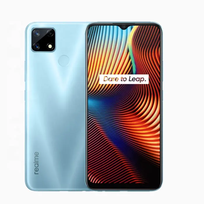 Realme 7i Mobile Phone 4GB 64GB 6.5 "64 + 8 + 2 + 2メガピクセルCamera Dual SIM Googleplay Oppo Smartphone