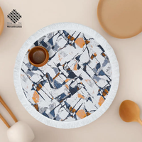 Meilleure qualité de coton avec pompon en polyester pour la décoration de la maison, nappes de table élégantes personnalisées