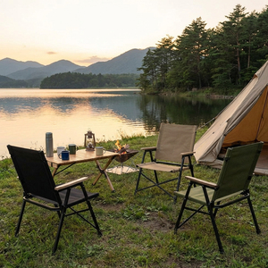 Chaise de plage pliable robuste et portable, chaise de <span class=keywords><strong>camping</strong></span> à dossier haut, tissu Oxford épaissi, chaise de pêche et de pique-nique d'extérieur - Product Image 6