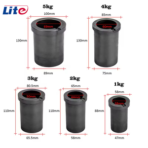 Résistance à la corrosion de graphite à double anneau de <span class=keywords><strong>creuset</strong></span> de fonte à haute densité au <span class=keywords><strong>creuset</strong></span> de graphite de Sic acide - Product Image 2