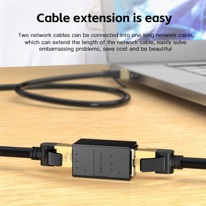 ตัวเชื่อมต่อสาย RJ45 ตัวเชื่อมต่อเครือข่ายอะแดปเตอร์อีเธอร์เน็ตชนิดมีชีลด์แบบอินไลน์ตัวเชื่อมต่อแบบตัวเมีย RJ45 Cat6 SPU-025 - Product Image 2