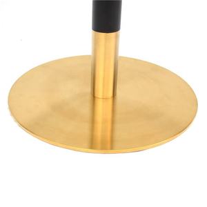 Wholesale Restaurant Black & Gold <b>Table</b> Base Stainless Steel Single Column <b>Round</b> Pedestal Stand Easy Clean - Product Image 4