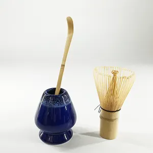 Matcha Whisk Set Sempurna Cangkir Tradisional Jepang Teh Matcha Bambu Teh Putih Kocokan Matcha