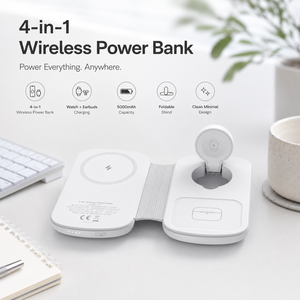 Nuevo Banco <span class=keywords><strong>de</strong></span> Energía Inalámbrico Magnético 3 en 1 <span class=keywords><strong>de</strong></span> 5000mAh con Silicona Plegable para <span class=keywords><strong>iPhone</strong></span> 17 16 15 Pro Max (2026) - Product Image 3